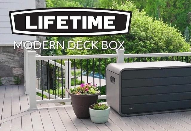 Brand New Lifetime Deck Box Backyard Patio Storage