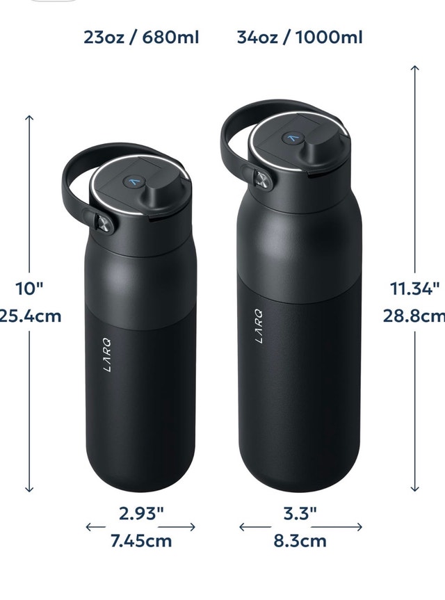 Brand New LARQ PureVis 2 Smart Purifying Water Bottle - Black - photo 3