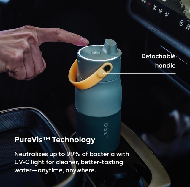 Brand New LARQ PureVis 2 Smart Purifying Water Bottle - Black - photo 4
