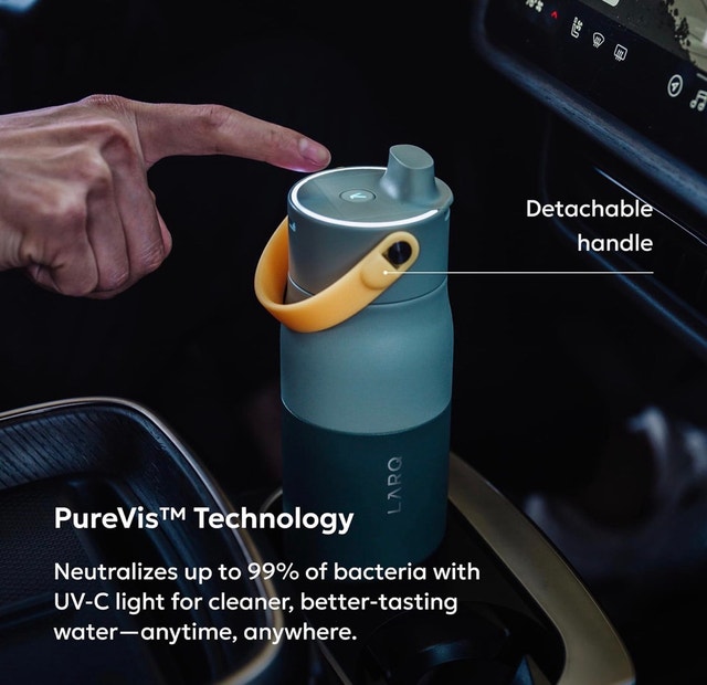 Brand New LARQ PureVis 2 Smart Purifying Water Bottle - White - photo 5
