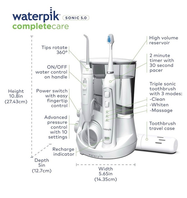 Waterpik Sonic 5.0 Complete Care Water Flosser Toothbrush - photo 5