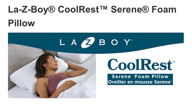 Brand New La-Z-Boy CoolRest Serene Foam Pillow
