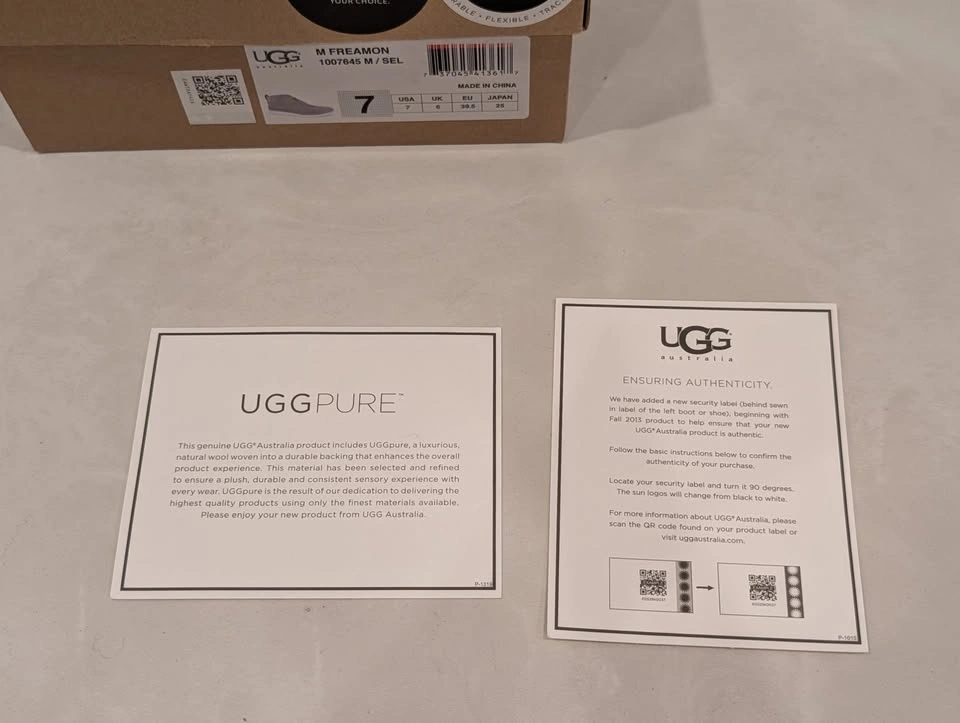 UGG Australia Men's Freamon Suede Chukka Boots Sealed Gray Size - photo 3