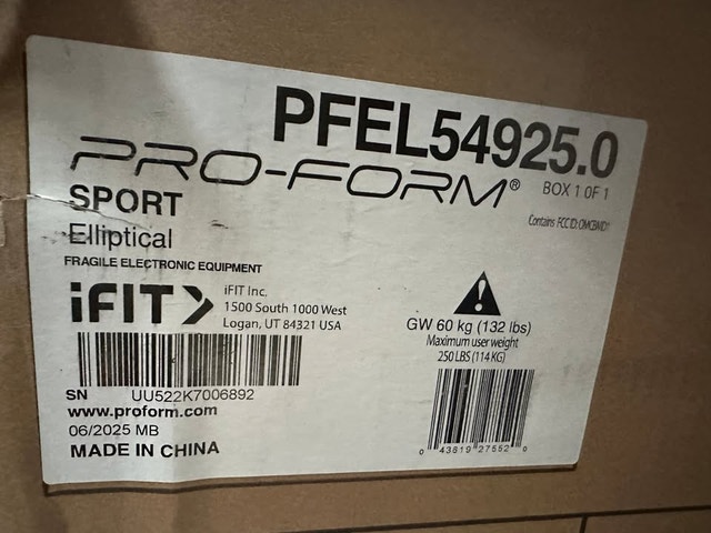 Proform Sport Elliptical - Brand New - $300 - photo 5