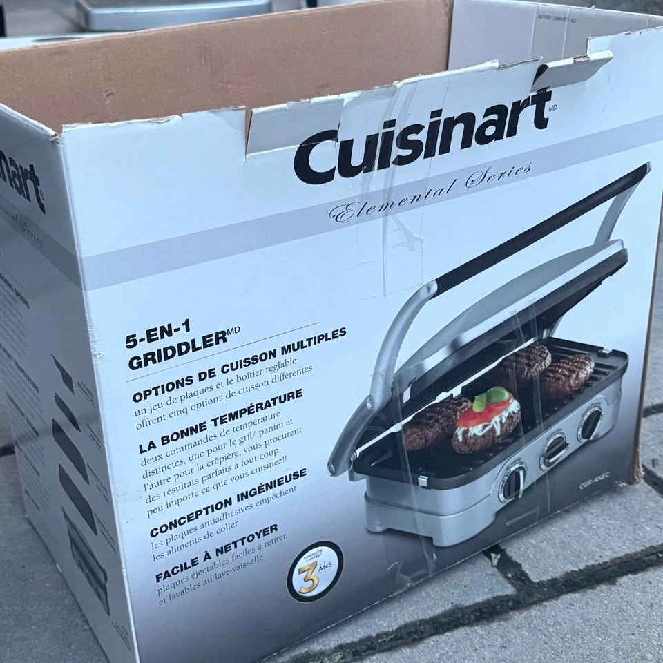 Cuisinart 5-in-1 Stainless Steel Multi-Function Grill / Griddler - photo 3
