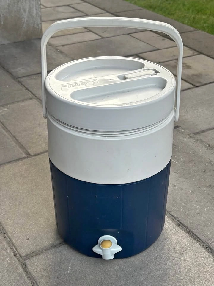 Coleman water jug. Camping. Parties