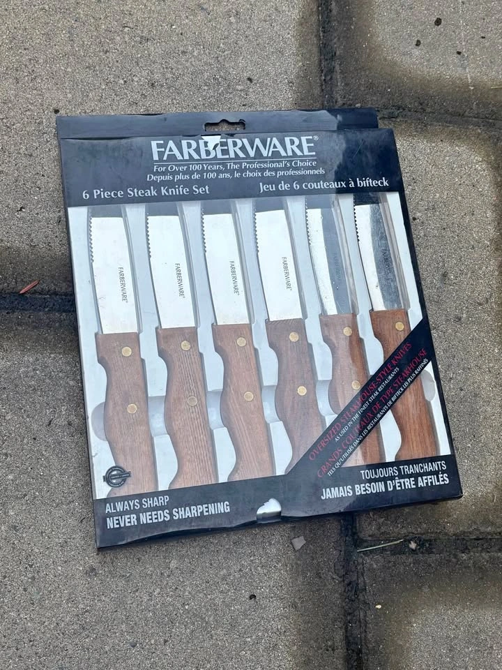 6pc Steak Knife Set Faberware