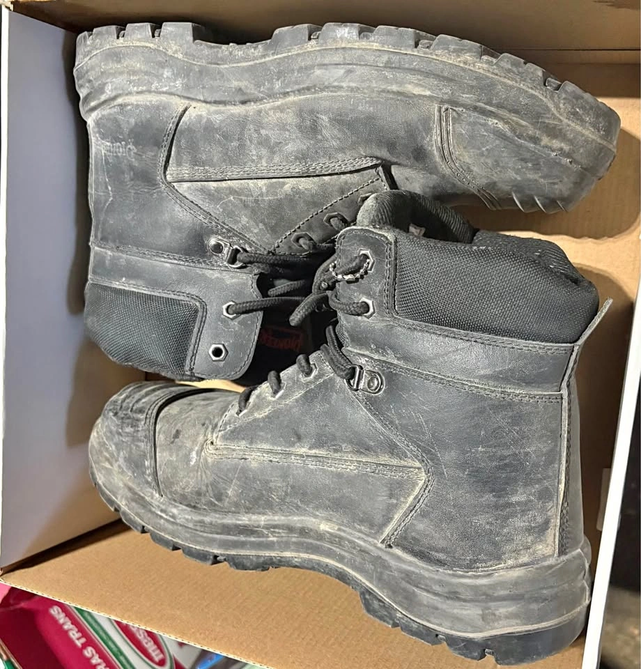 Pioneer Leather Work Boots - Size 10 - Steel Toe