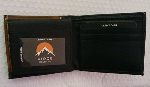 R/M Religious Man Praying By Cross Genuine Leather Wallet - photo 2