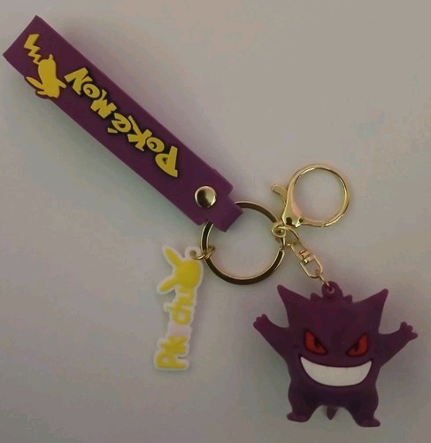 Pokemon Gengar Keychain Bag Charm 3D Figure Key Ring NEW