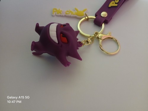 Pokemon Gengar Keychain Bag Charm 3D Figure Key Ring NEW - photo 2