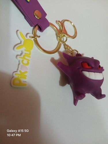 Pokemon Gengar Keychain Bag Charm 3D Figure Key Ring NEW - photo 3
