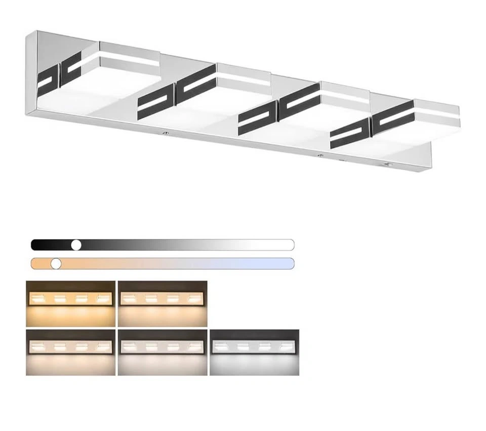 New 30” LED Bathroom Vanity Light – Dimmable, 5 Color Temperatur - photo 2
