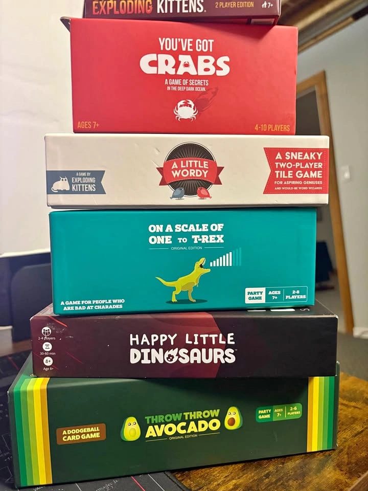 Large Board Game & Card Game Bundle | Exploding Kittens