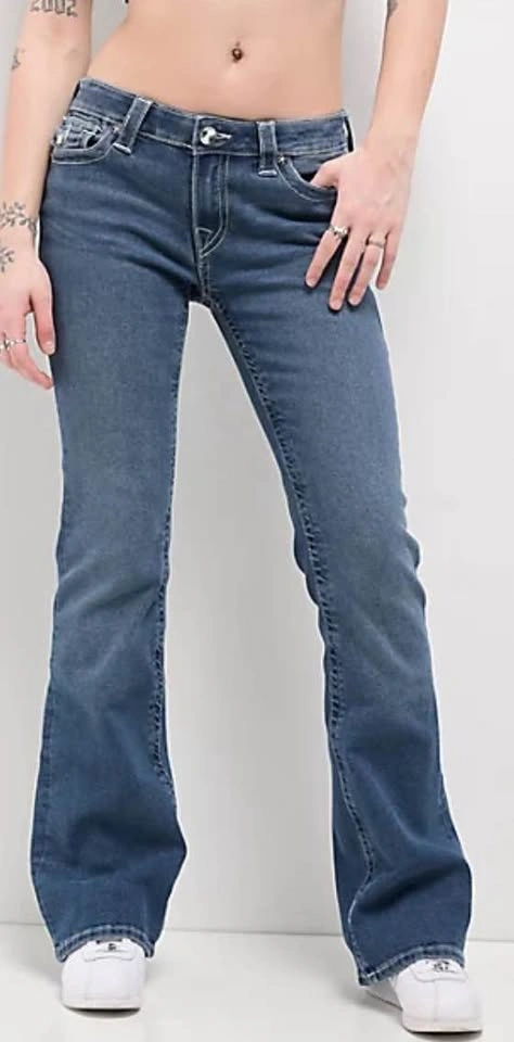 true religion becca crystal wing mid-rise jeans - photo 3