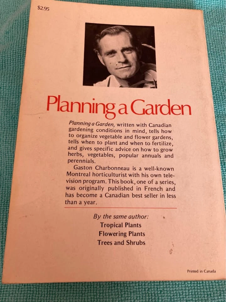 Vintage 1970s Planning A Garden Paperback By Gaston Charbonneau - photo 2