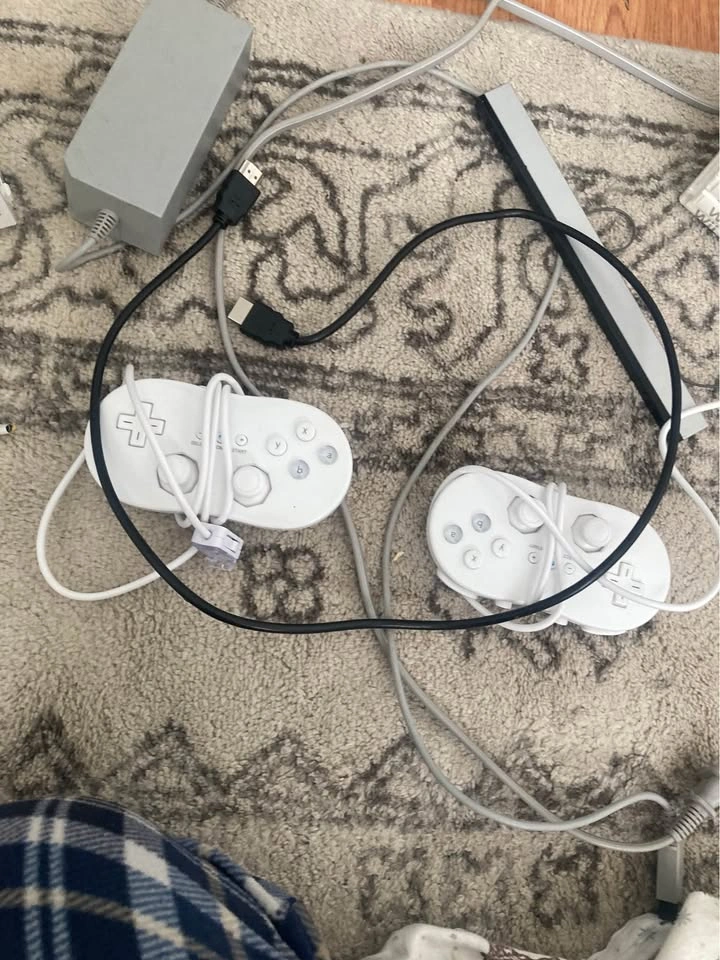 Nintendo Wii with cords, accessories, remotes, and games - photo 4