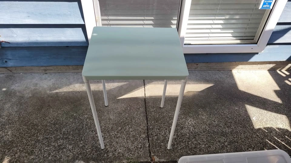 IKEA FEJAN outdoor table, light mint green top - photo 2