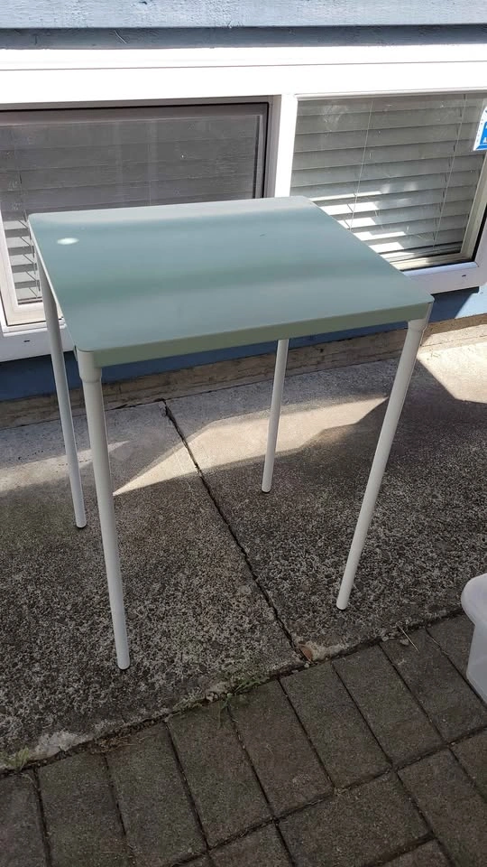 IKEA FEJAN outdoor table, light mint green top - photo 3