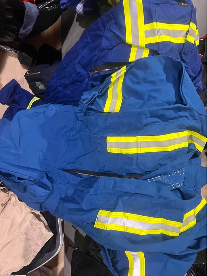 3 pairs hi vis coveralls small