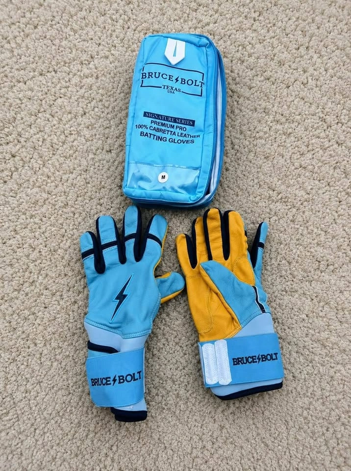 Bruce Bolts Blue Baseball Gloves - photo 2