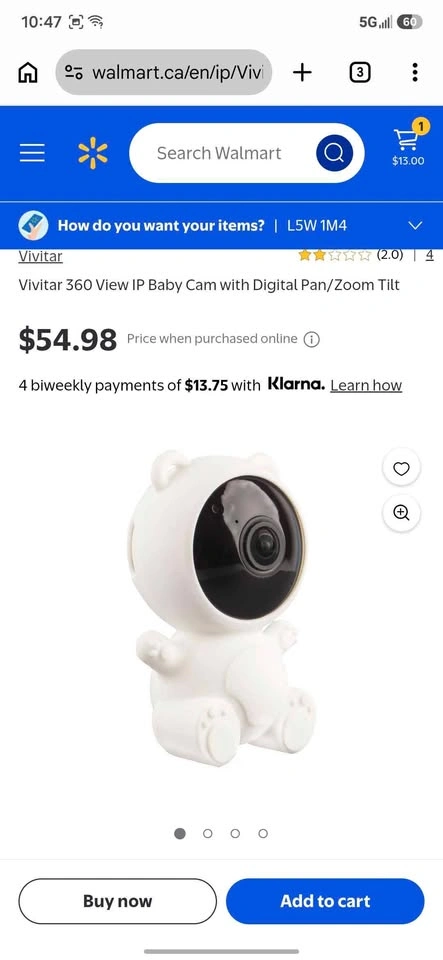 Brand New Smart Security WiFi Baby Cam Panoramic Tilt Zoom - photo 2