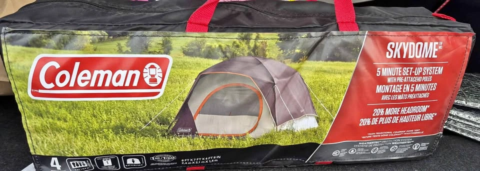 Brand New Coleman 4 Person Camping Tent (5 min Setup)