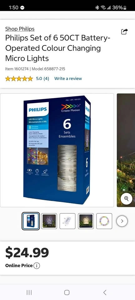 Brand new Philips colour changing microled lights