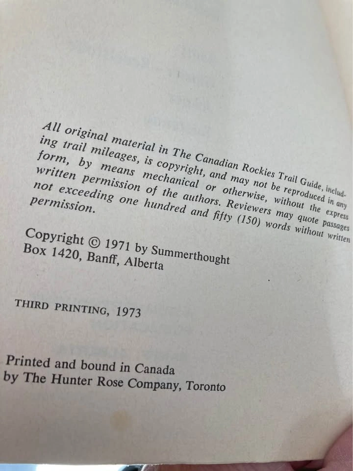 Estate Collection Of Vintage Canadian Rockies Hiking Books - photo 2