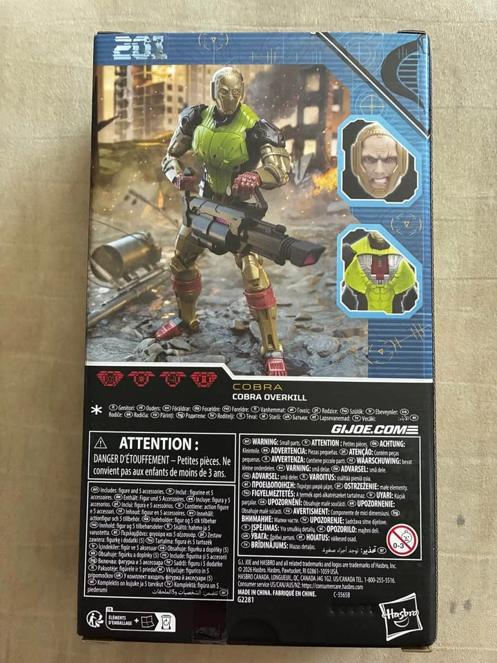 G.I. Joe Classified Series Cobra Overkill action figure - photo 2