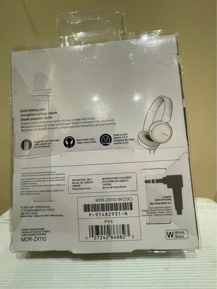 Sony MDR-ZX110 Stereo Headphones (#E1) - photo 2