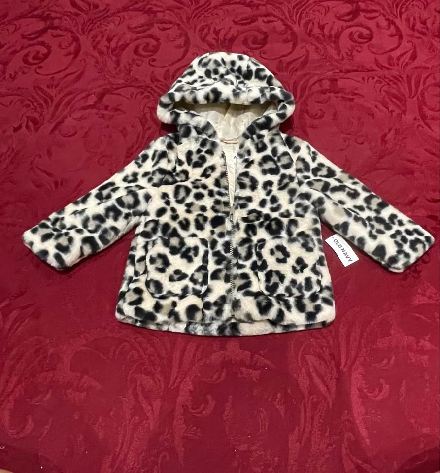 NEW Old Navy Faux-Fur Hooded Jacket : 18m - 24m