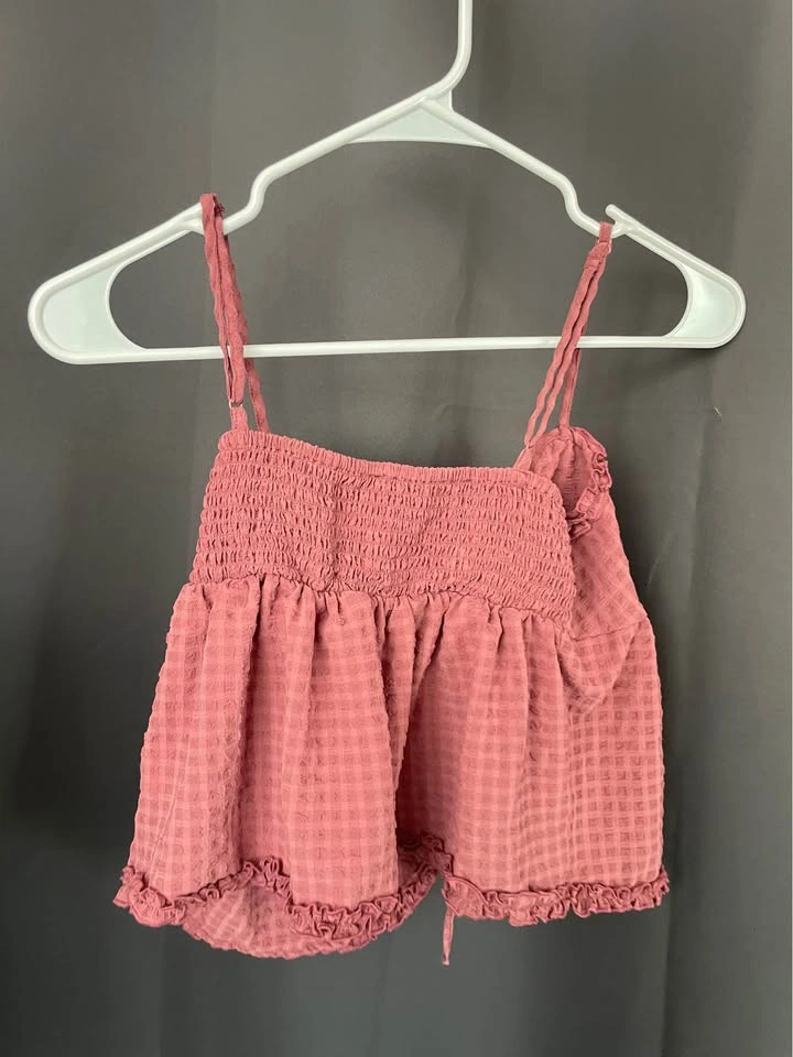[New w/ tags] American Eagle Tie Front Ruffle Trim Tank Top - photo 3