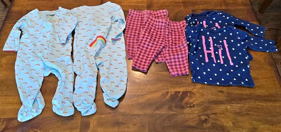 Baby girl Twin outfits 0-3 and 3-6 month
