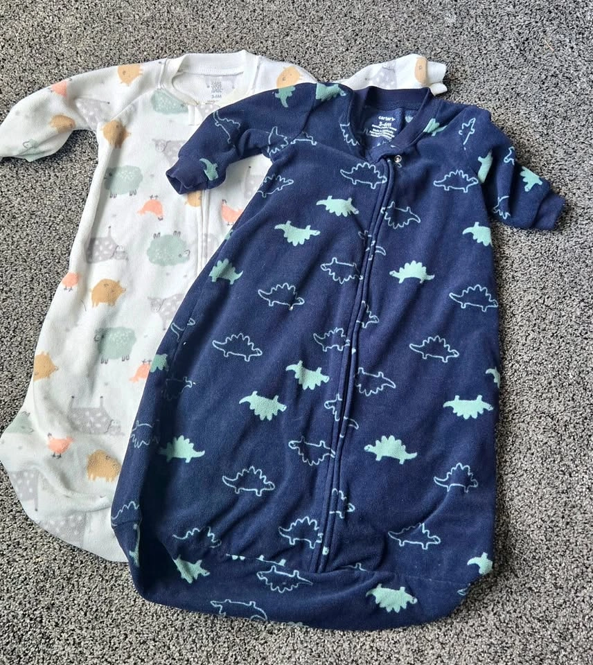 Baby sleep sacks, boys or Neutral Fleece Sleepsacks 3-6 months