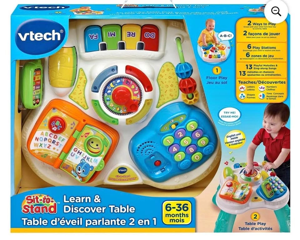 VTech Sit-to-Stand Learn & Discover Table