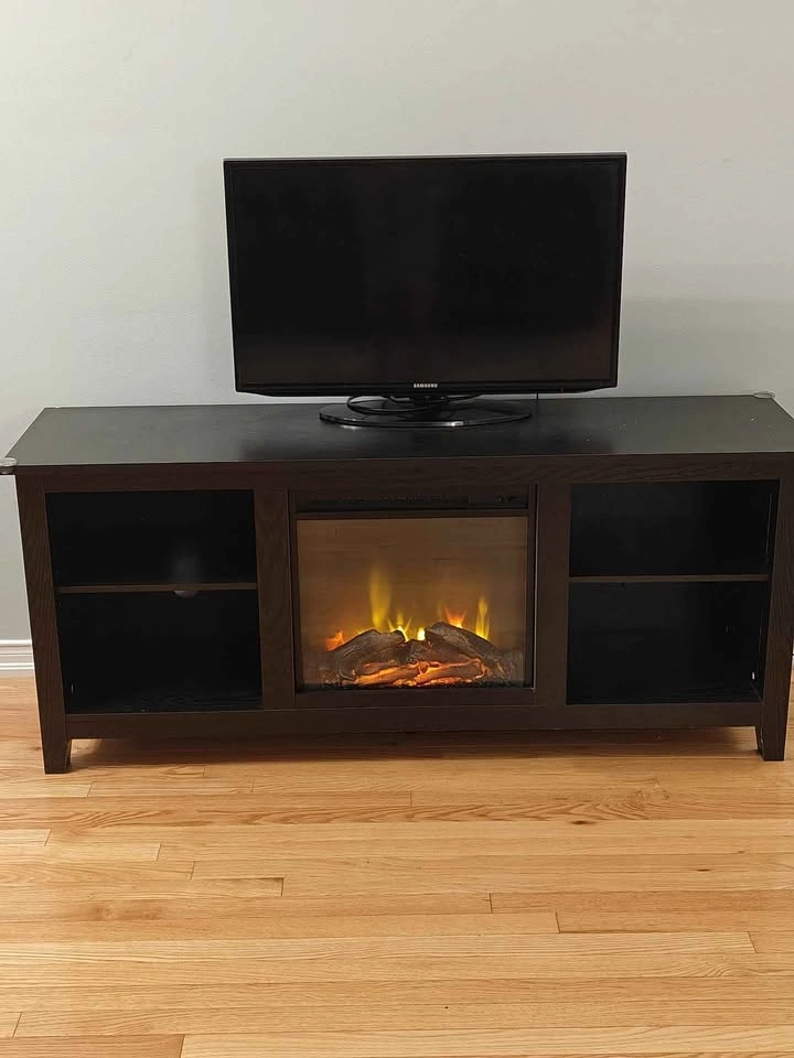 TV Stand with Electric Fireplace - photo 2