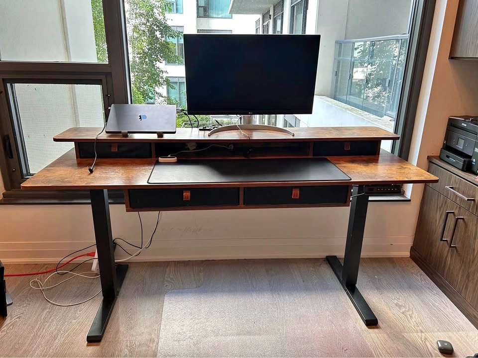Standing Desk with Drawers - Electric