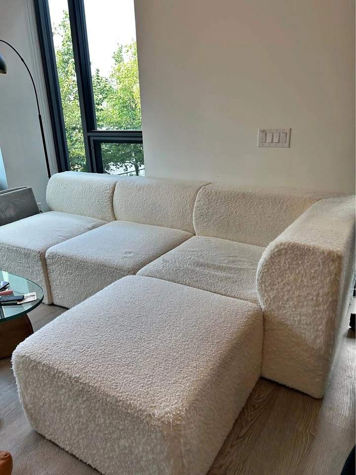 Cozey Atmosphere Couch + Ottoman