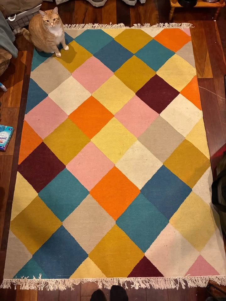 Handwoven Rug - 4'4"x6'5" - photo 3
