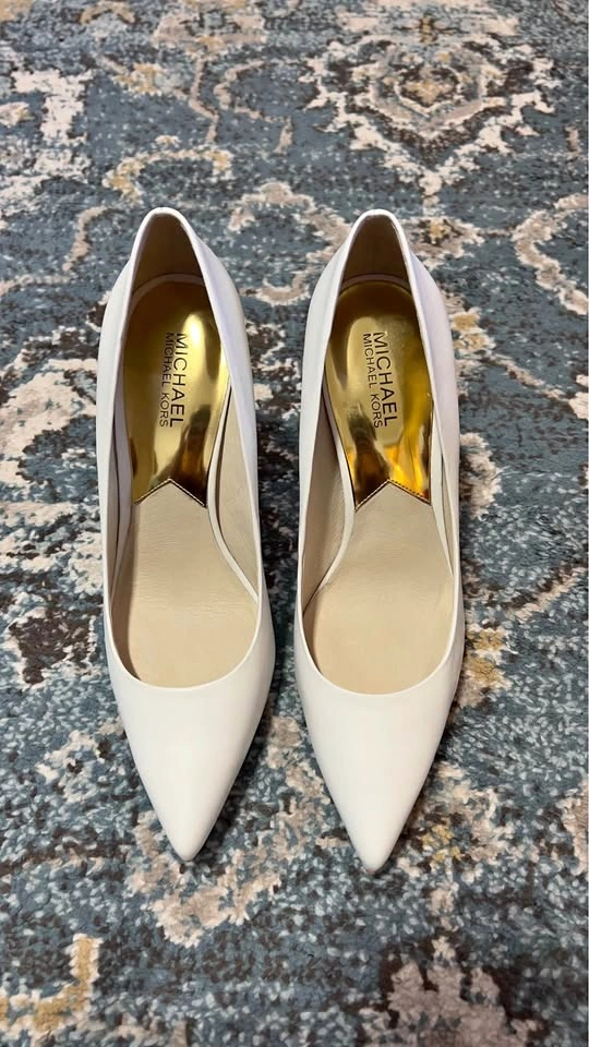 White stilettos
