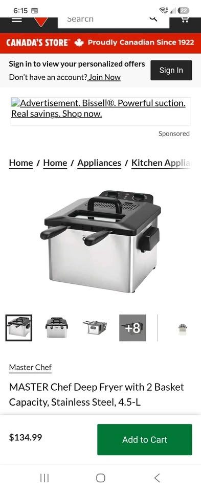 Master Chef Dual Basket Deep Fryer - Stainless Steel - photo 5