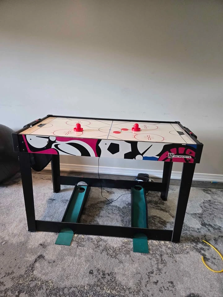 2-in-1 Air Hockey + Soccer Pinball Tabletop Game Table - photo 2