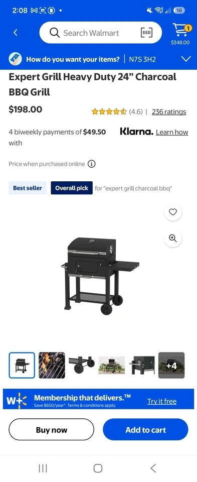 Expert Grill Heavy Duty 24" Charcoal BBQ Grill - photo 2
