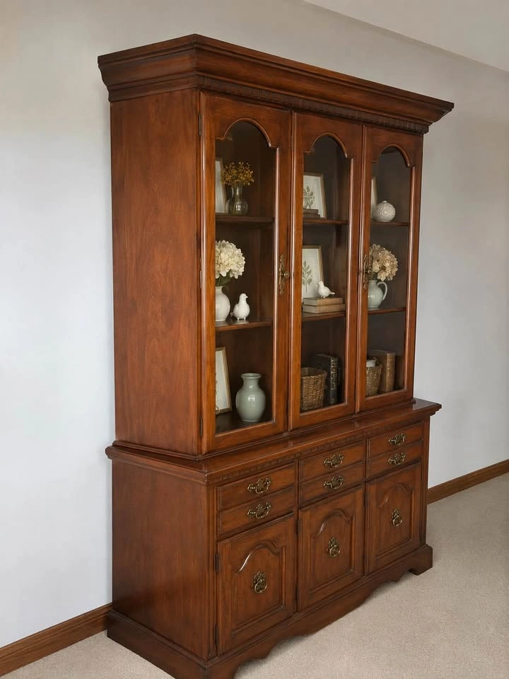 Wood China Cabinet / Hutch - photo 2