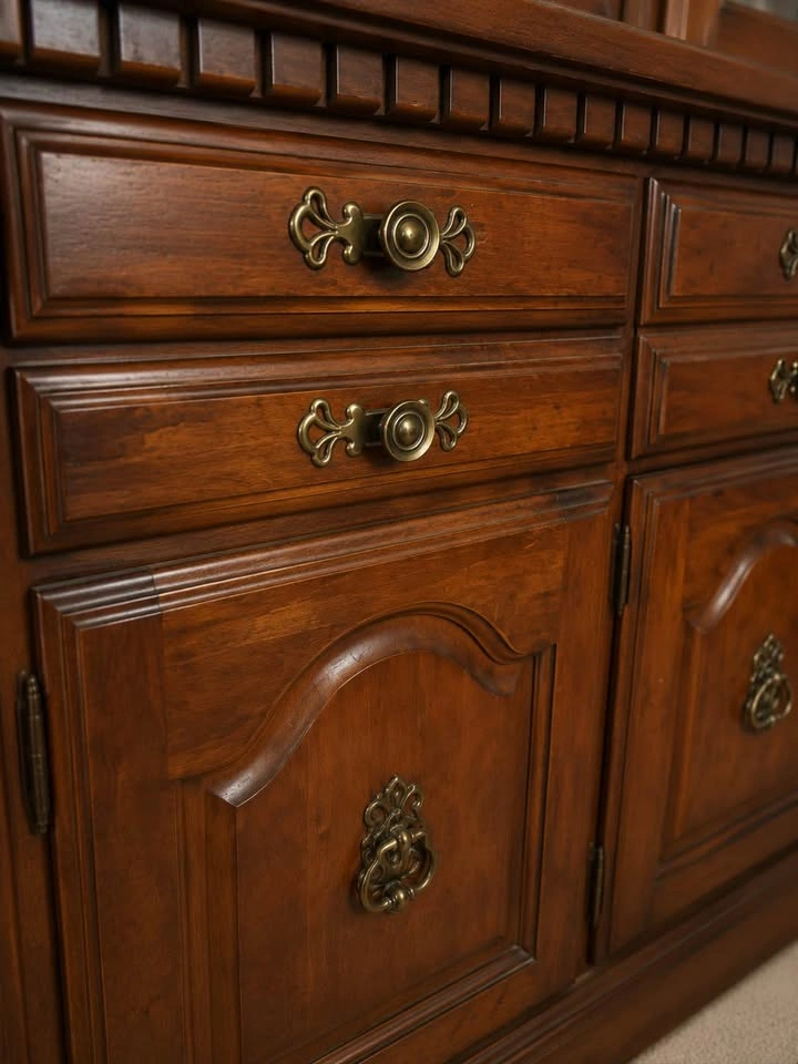 Wood China Cabinet / Hutch - photo 3