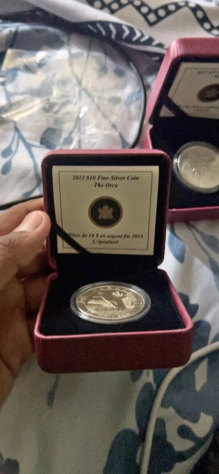 2013 $10 Fine Silver Coin The Orca