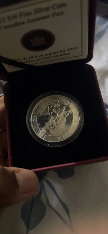 2013 $10 Fine Silver Coin Canadian Summer Fun - photo 2