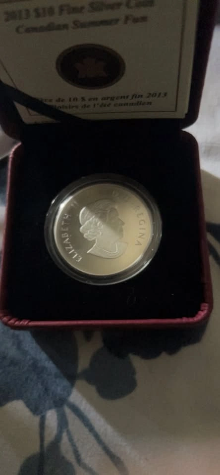 2013 $10 Fine Silver Coin Canadian Summer Fun - photo 3