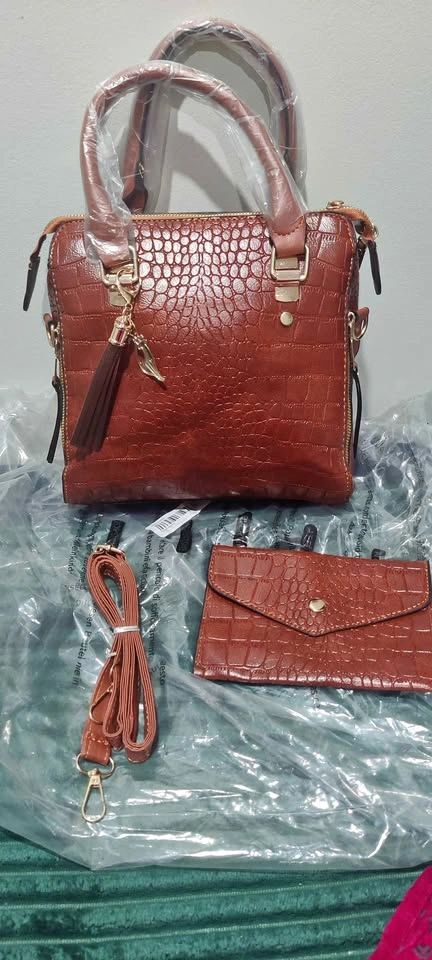 Brand new 2pc stylish handbag wallet set